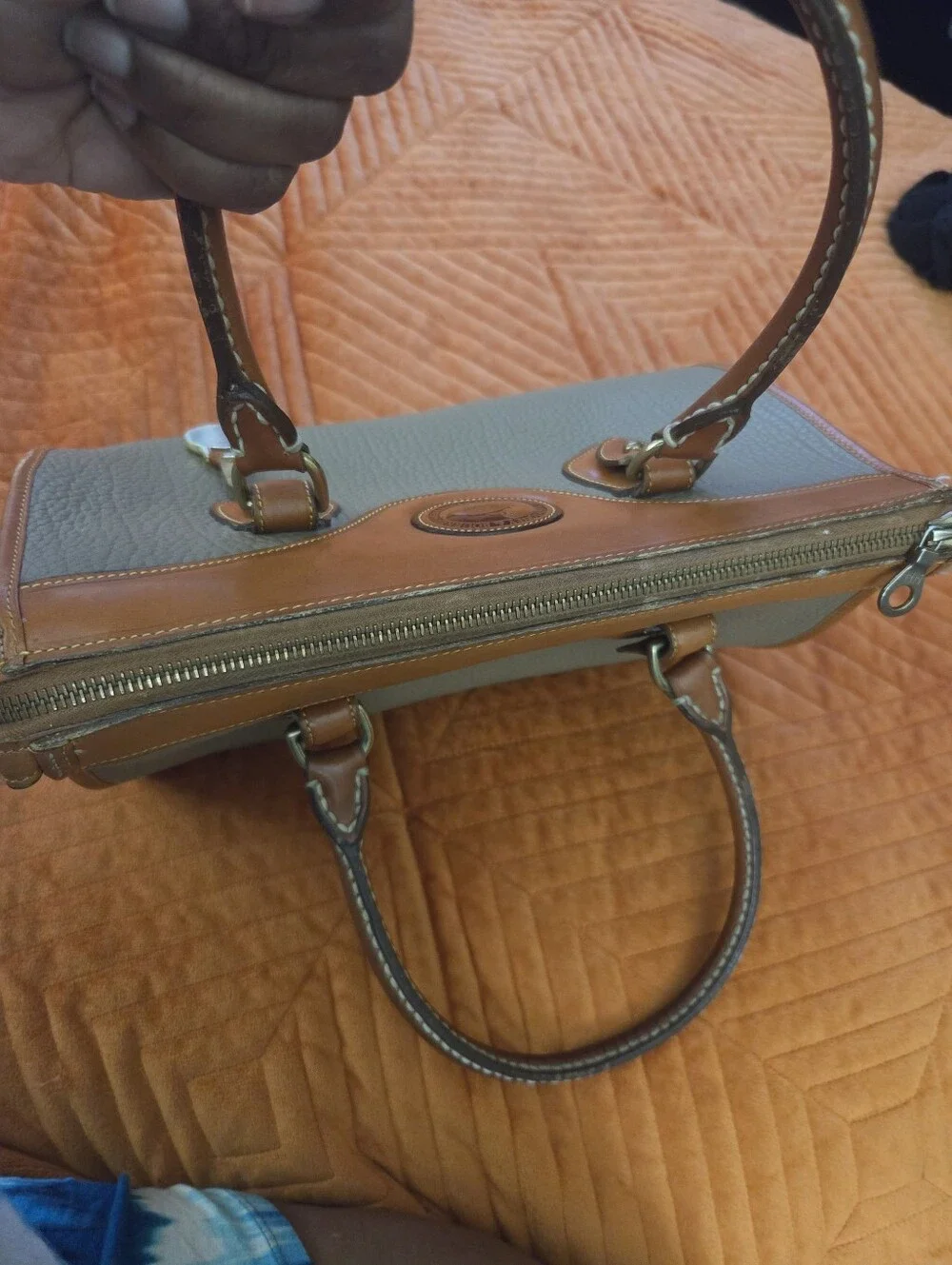 Vintage 1990s Dooney & Bourke AWL Leather Satchel